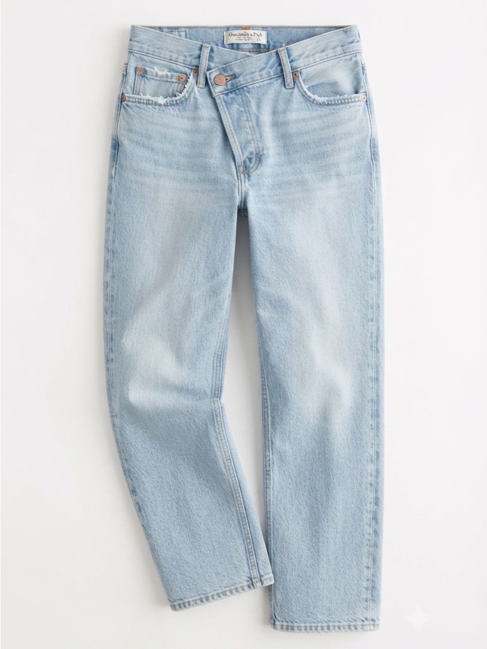 Abercrombie & Fitch Light Blue Straight Ultra High Rise Jeans 28/6